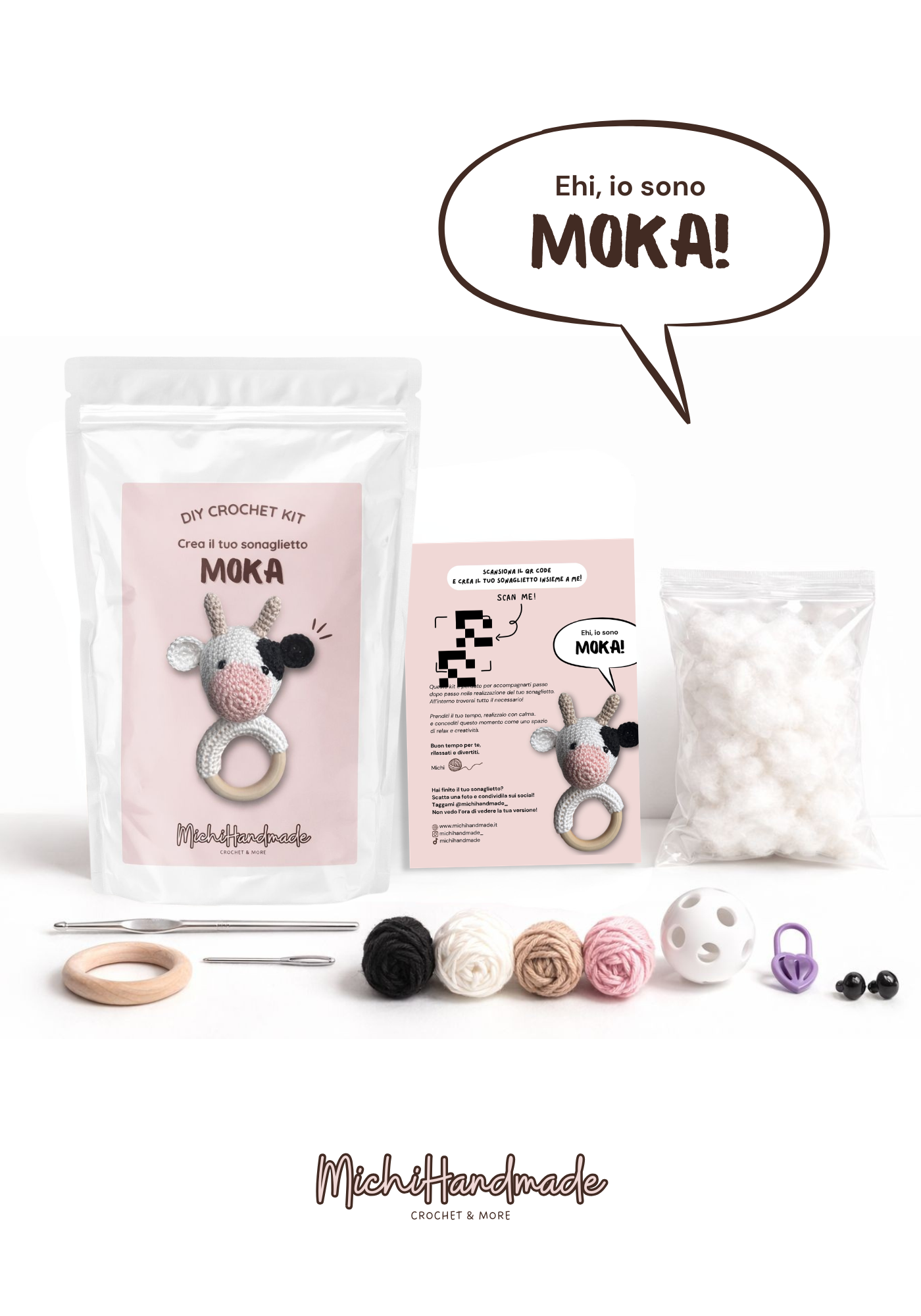 Kit Sonaglietto Mucca - Materiali+Schema+Video