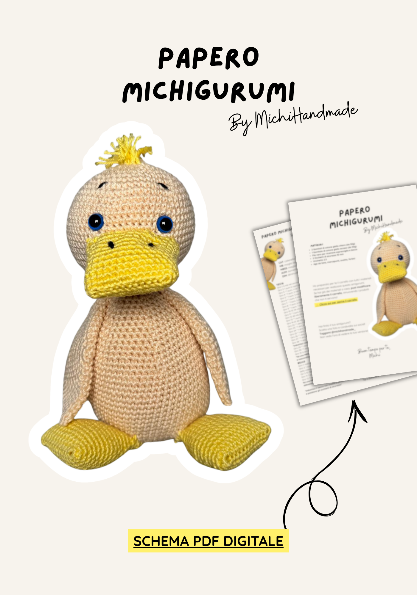 Schema Papero Amigurumi – PDF digitale